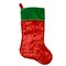 Northlight 20" Red Sequin Christmas Stocking with Green Velveteen Cuff